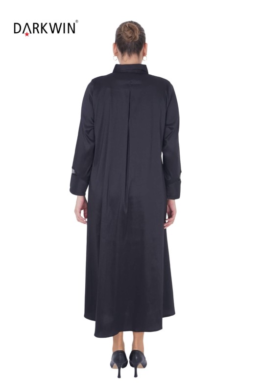 5827 DARKWIN ELBİSE SIYAH - Thumbnail