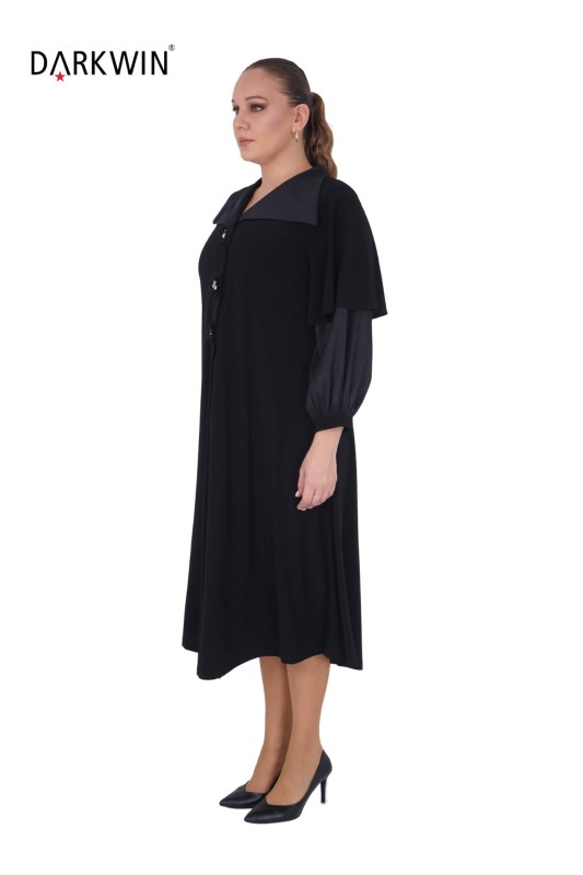 DARKWIN - 5828 DARKWIN ELBİSE SIYAH (1)