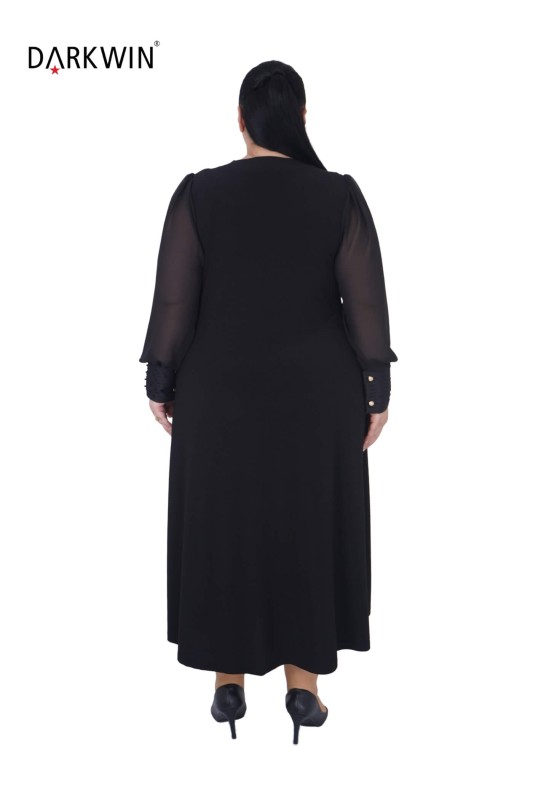 5829 DARKWIN ELBİSE SIYAH - Thumbnail