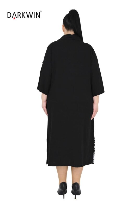 5860 DARKWIN ELBİSE SIYAH-EKRU - 3