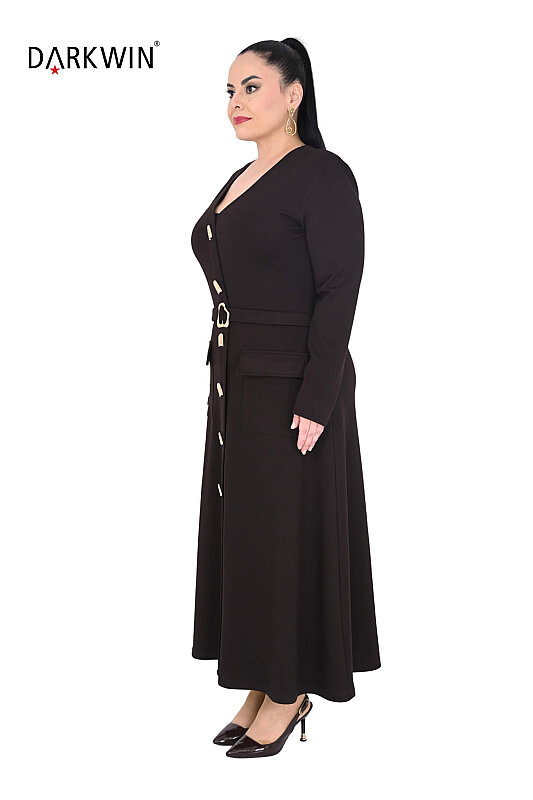 5863 DARKWIN ELBİSE KAHVE - DARKWIN (1)