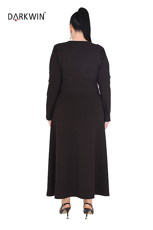 5863 DARKWIN ELBİSE KAHVE - 3