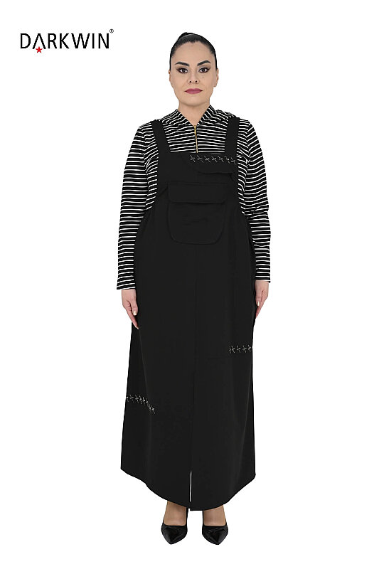 5882 DARKWIN SALOPET-BLUZ SIYAH - DARKWIN