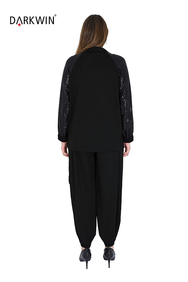 5883 DARKWIN BLUZ-PANTOLON SIYAH - 3