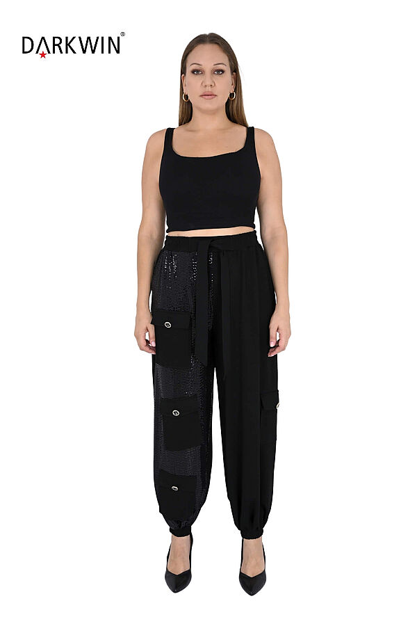 5883 DARKWIN BLUZ-PANTOLON SIYAH - 4