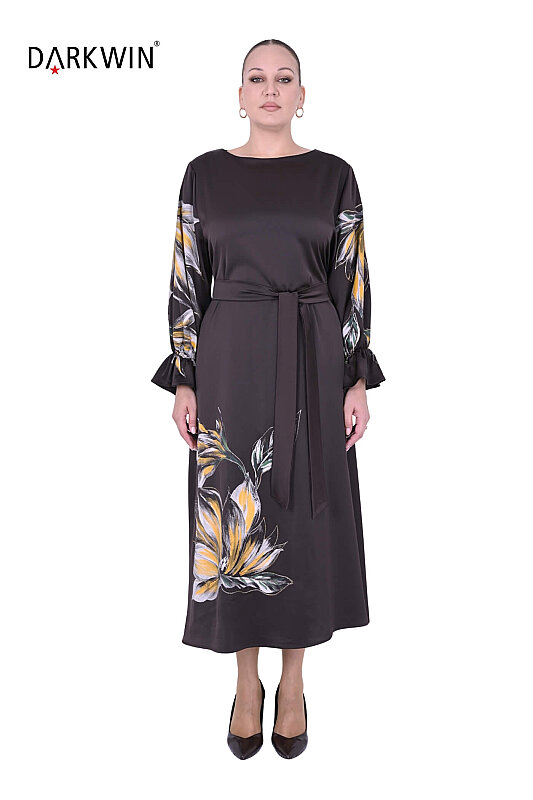 5902 DARKWIN ELBİSE KAHVE - DARKWIN