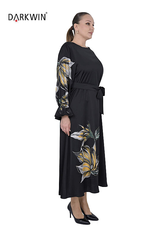 5902 DARKWIN ELBİSE SIYAH - DARKWIN (1)