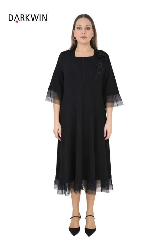 5903-1 DARKWIN ELBİSE SIYAH - DARKWIN
