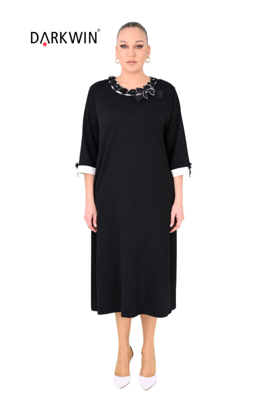 5905-1 DARKWIN ELBİSE SIYAH - DARKWIN