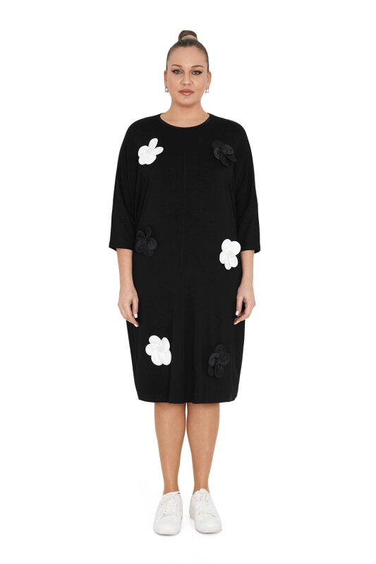 5906-1 DARKWIN ELBİSE SIYAH - DARKWIN