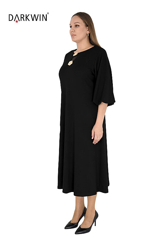 6001-1 DARKWIN ELBİSE SIYAH - DARKWIN (1)