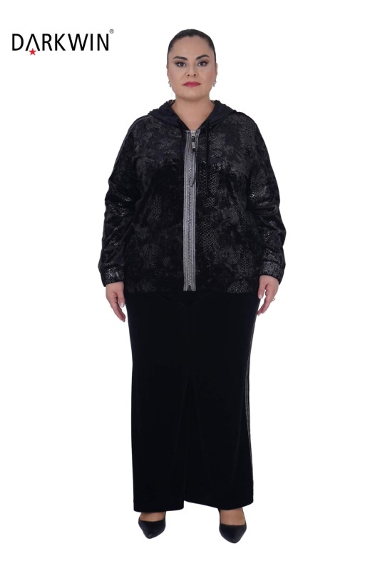 6011 CNG MONT-PANTOLON BLACK - Thumbnail