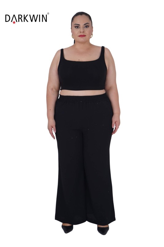 6014 CNG BLUZ-PANTOLON BLACK - Thumbnail