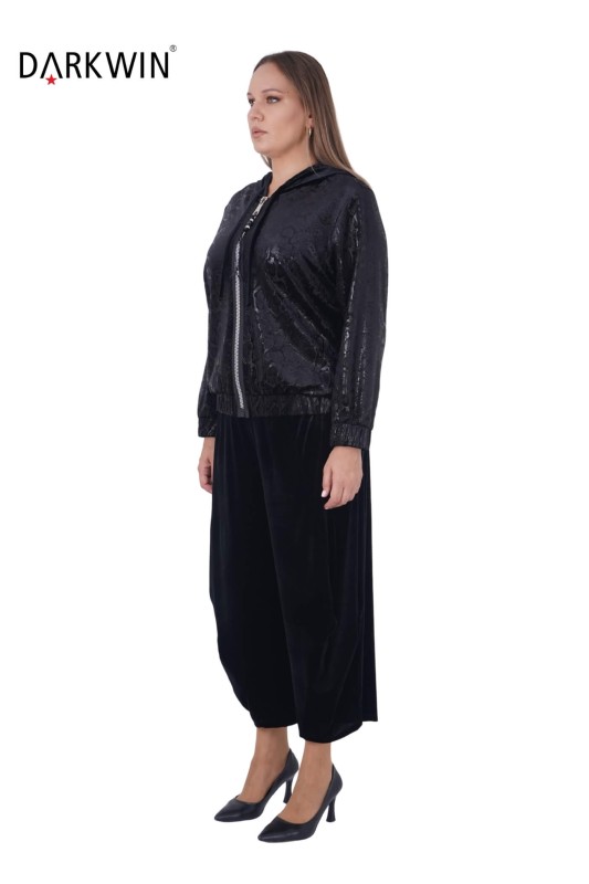 6032 CNG MONT-PANTOLON INDIGO - Thumbnail