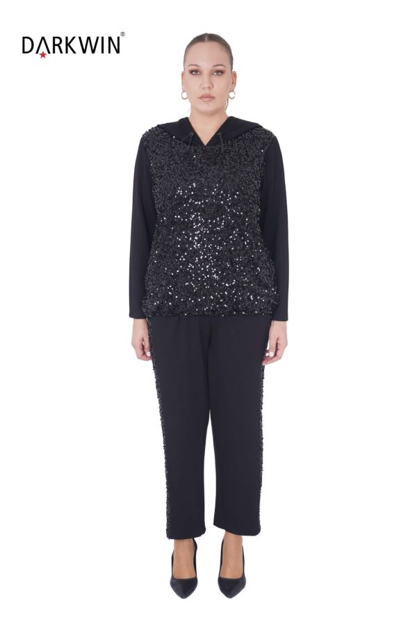 6041 CNG BLUZ-PANTOLON BLACK - 1