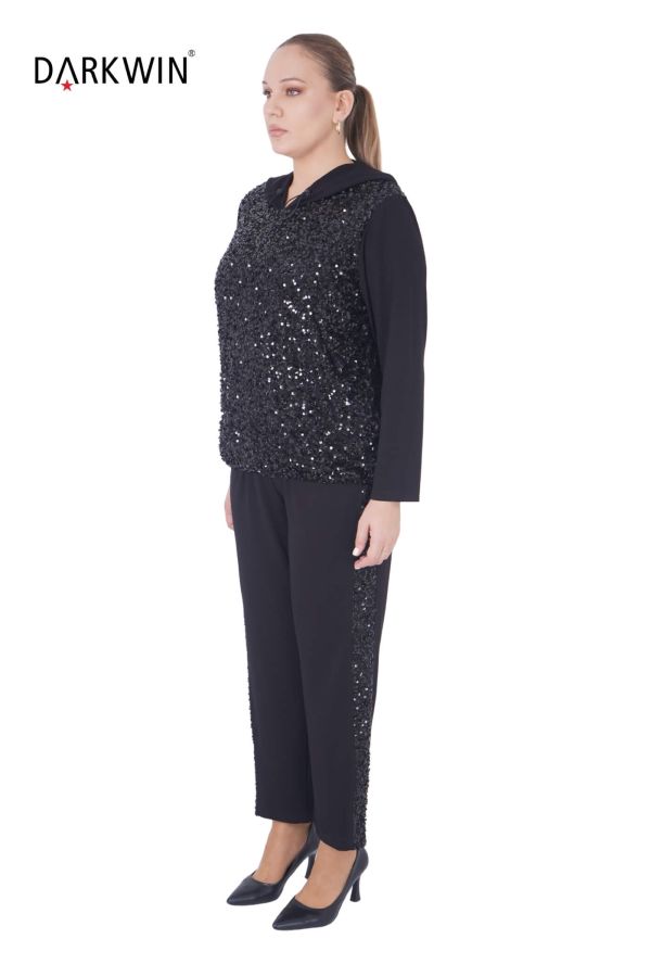 6041 CNG BLUZ-PANTOLON BLACK - 2