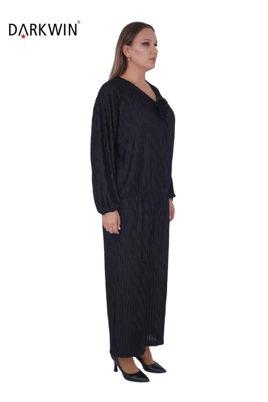 6042 CNG BLUZ-PANTOLON BLACK - Thumbnail