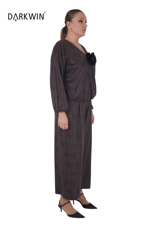 6046 CNG BLUZ-PANTOLON PATTERNED - Thumbnail