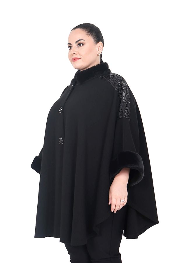 606 HEY PELERİN SIYAH - 2