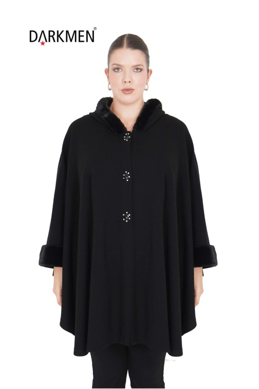 607 HEY PELERİN SIYAH - Hey