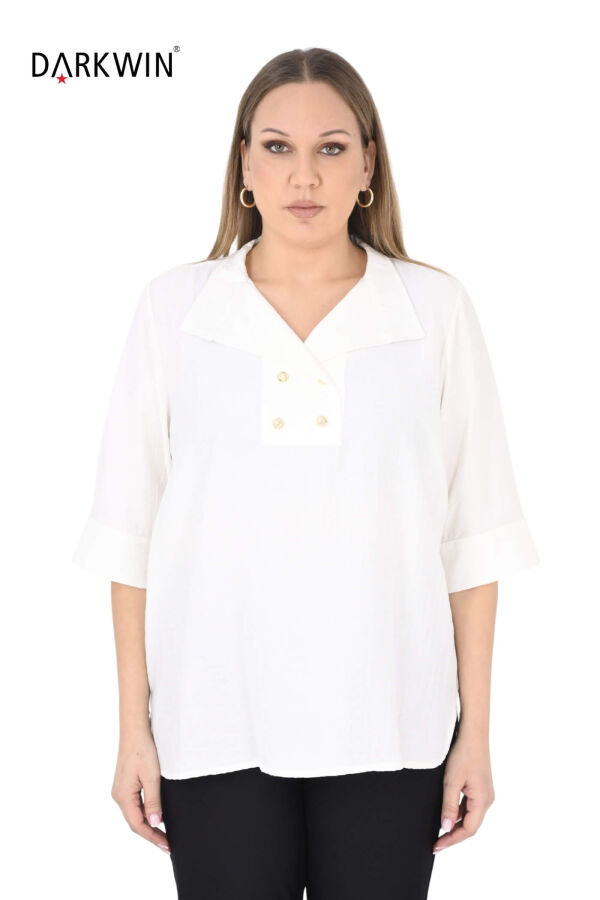 6402-02 DARKWIN BLUZ BEYAZ - 1