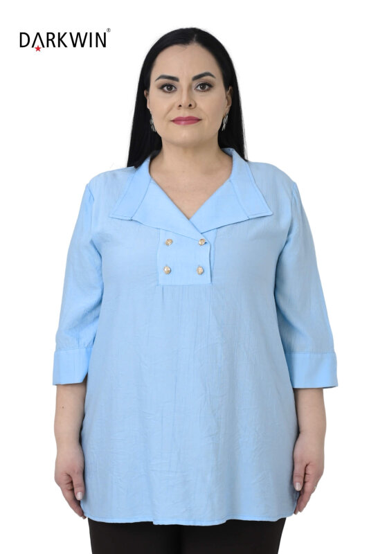 6402-03 DARKWIN BLUZ MAVI - DARKWIN