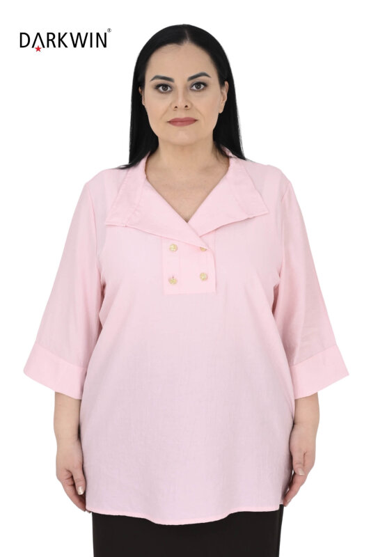 6402-12 DARKWIN BLUZ PEMBE - DARKWIN