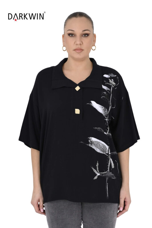 6408 DARKWIN BLUZ SIYAH - DARKWIN