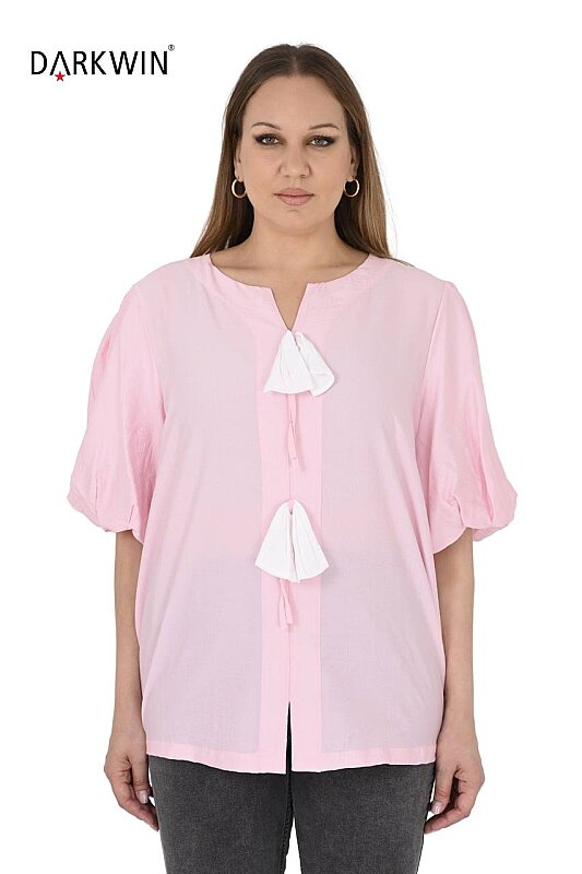 6412-12 DARKWIN BLUZ PEMBE - DARKWIN