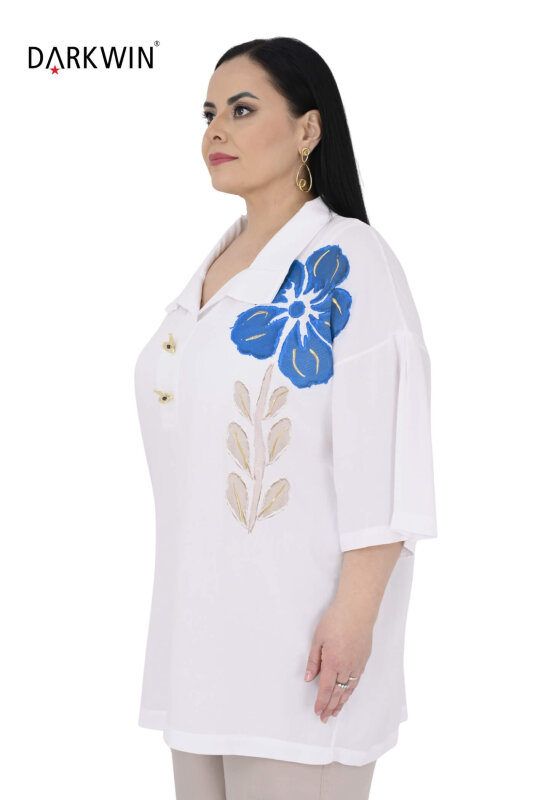 6414-02 DARKWIN BLUZ BEYAZ - DARKWIN (1)