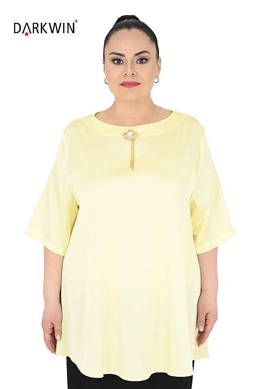 6420-13 DARKWIN BLUZ SARI - DARKWIN