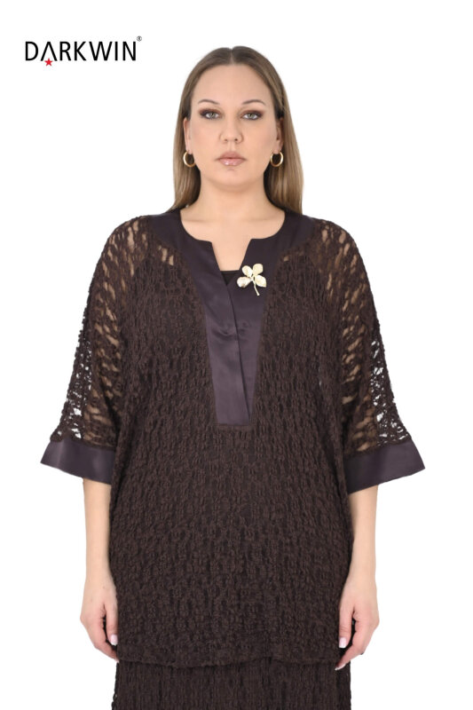 6502-06 DARKWIN TUNİK KAHVE - DARKWIN