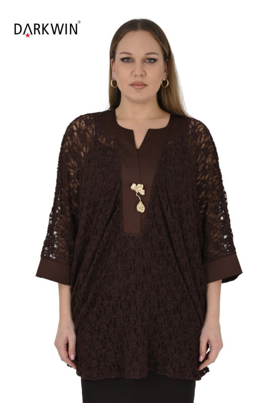 6502-06 DARKWIN TUNİK KAHVE - 4
