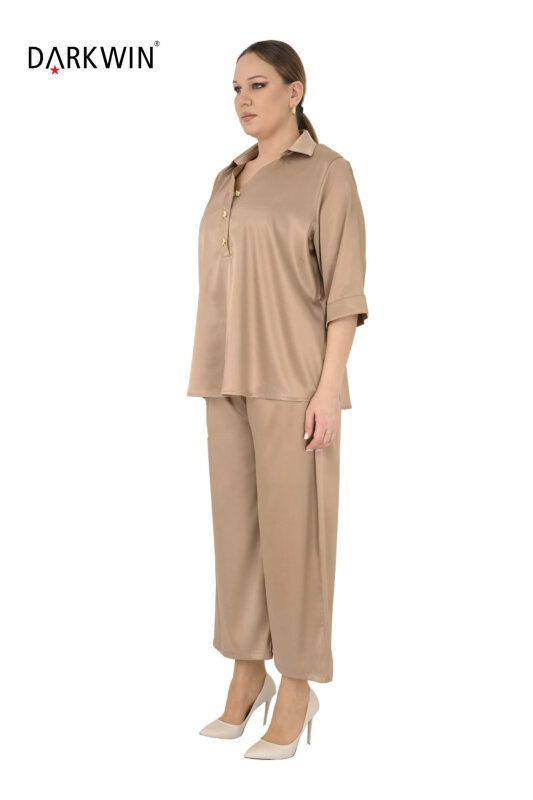 6718-06 DARKWIN BLUZ-PANTOLON KAHVE - DARKWIN (1)
