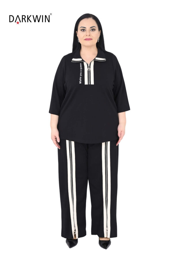 6723 DARKWIN BLUZ-PANTOLON SIYAH - 1