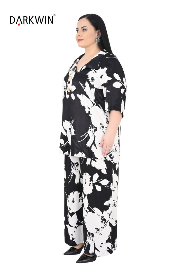 6725 DARKWIN BLUZ-PANTOLON SIYAH - 2