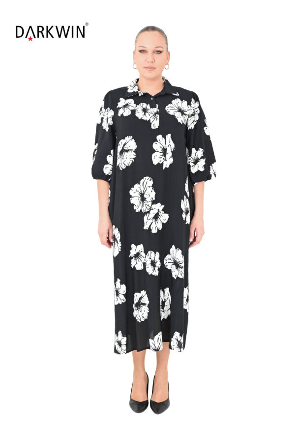 6802 DARKWIN ELBİSE SIYAH - 1