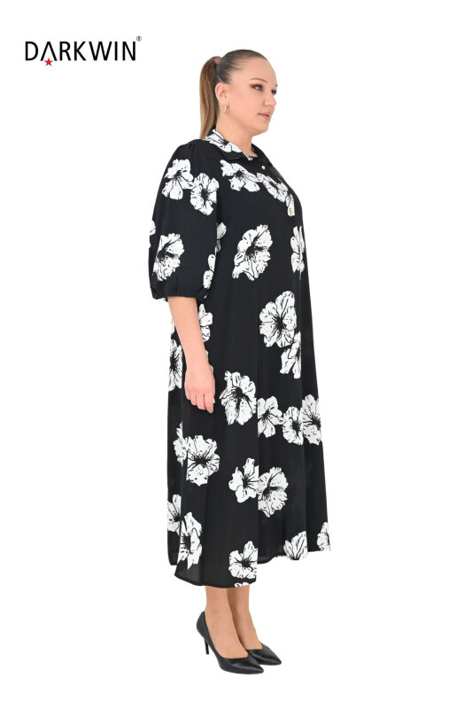 6802 DARKWIN ELBİSE SIYAH - 2