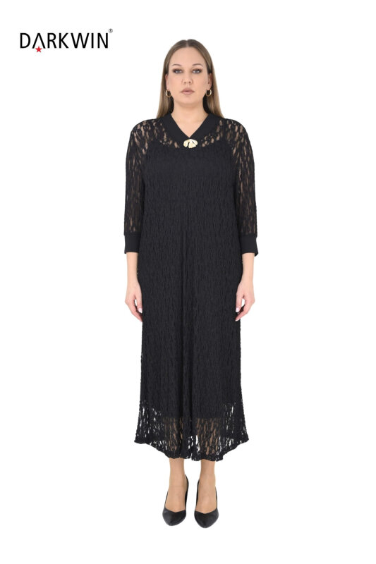 6803 DARKWIN ELBİSE SIYAH - DARKWIN