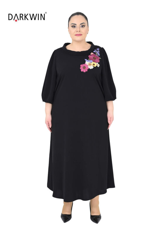 6805 DARKWIN ELBİSE SIYAH - 1