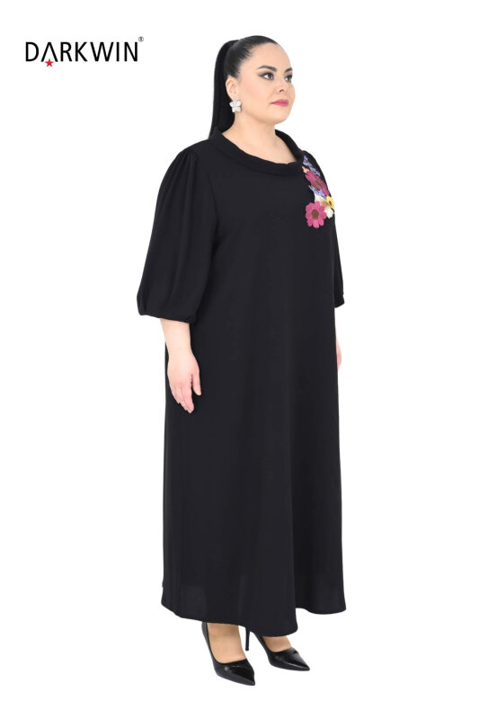 6805 DARKWIN ELBİSE SIYAH - 2