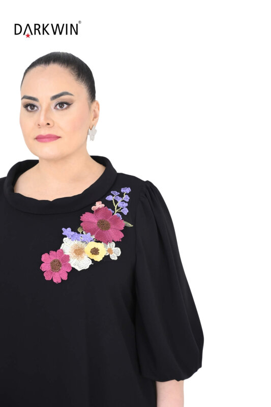 6805 DARKWIN ELBİSE SIYAH - 4