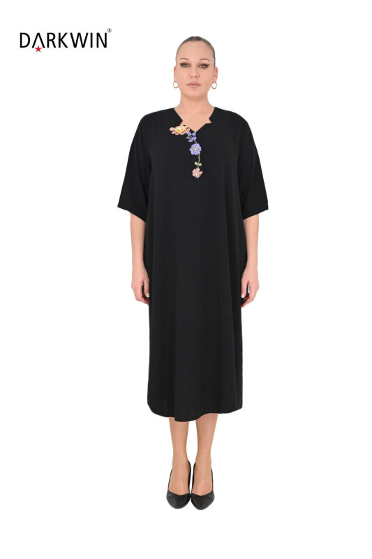 6806 DARKWIN ELBİSE SIYAH - DARKWIN