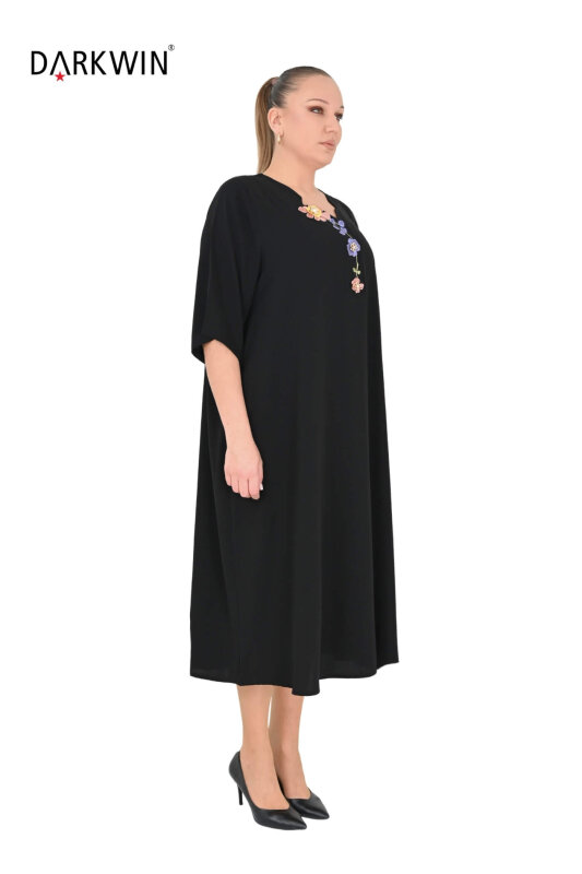 6806 DARKWIN ELBİSE SIYAH - DARKWIN (1)