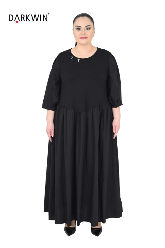 6807 DARKWIN ELBİSE SIYAH - DARKWIN