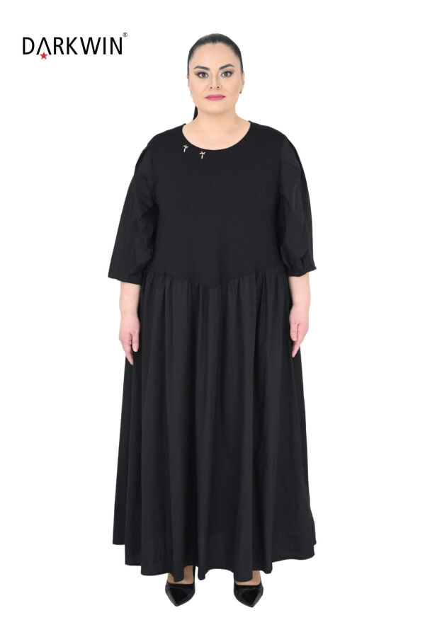6807 DARKWIN ELBİSE SIYAH - 1