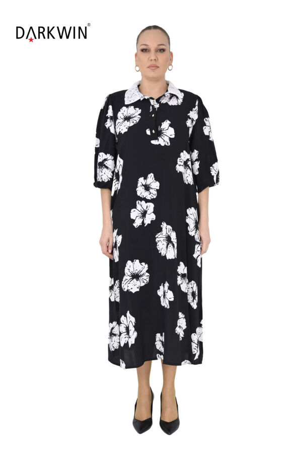 6812 DARKWIN ELBİSE SIYAH - 1