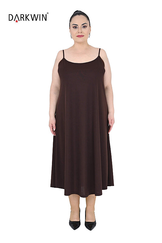 6814-06 DARKWIN ELBİSE KAHVE - 4