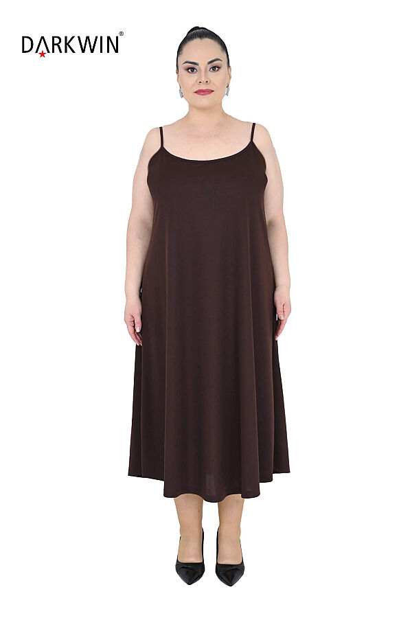6814-06 DARKWIN ELBİSE KAHVE - 4
