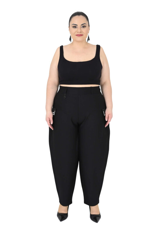 72317 ZANESSI PANTOLON SIYAH - ZANESSI